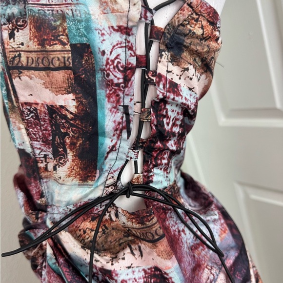 Pretty Little Thing Abstract Print Women's Dress Size 8. B14 - Picture 12 of 16
